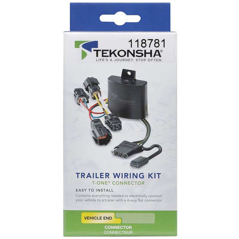 Tekonsha T-OneÂ® T-Connector Harness, 4-Way Flat, Compatible with Select Honda Odyssey - Image 2